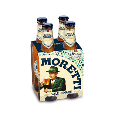 BIRRA MORETTI Sale di Mare Bere Sticla SGR 4 x 0,33 L