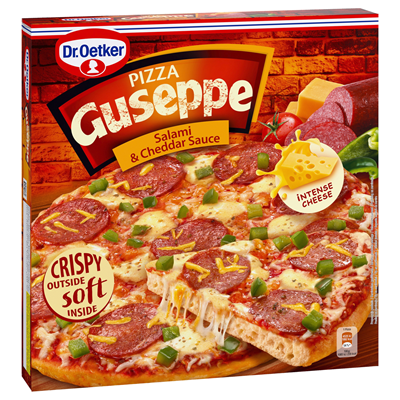 Dr.Oetker Guseppe Pizza Salam & Cheddar 418 g ❄