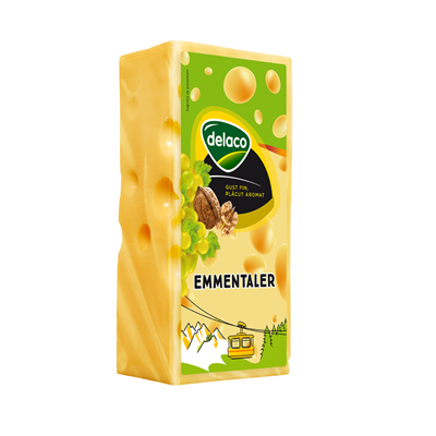 delaco Emmentaler Calup 45 % cca. 2,4 Kg (kg)