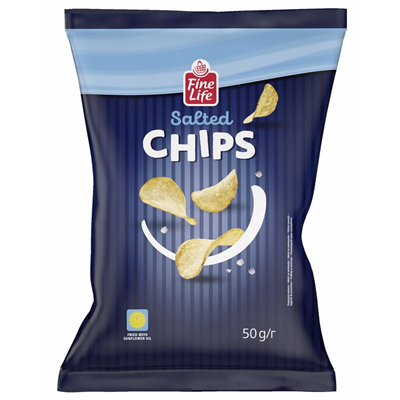 Fine Life Chipsuri Cartofi Sare 50 g