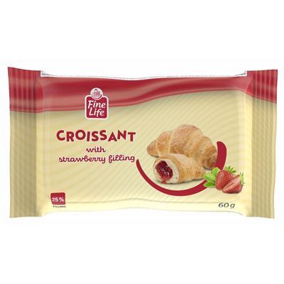 Fine Life Croissant Crema Capsuni 60 g