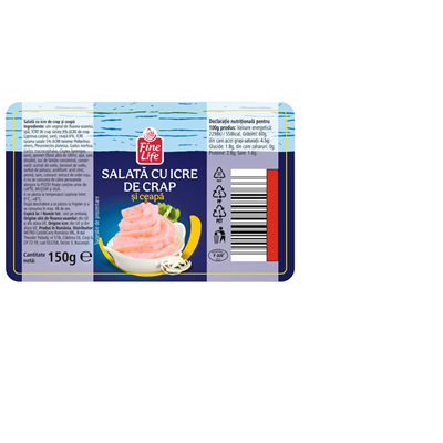 Fine Life Salata Icre Crap & Ceapa 150 g