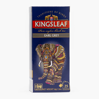 KINGSLEAF 25 Plicuri Ceai Negru Earl Grey 50 g