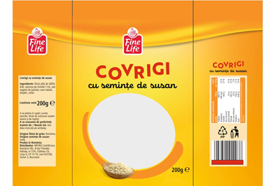 Fine Life Covrigi cu Seminte Susan 200 g