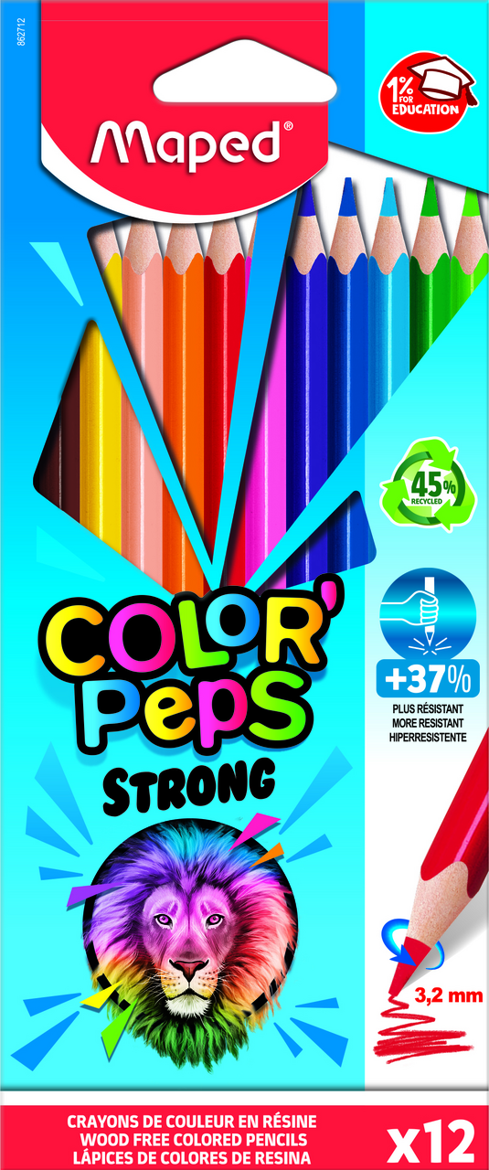 Maped Color Peps 12 Creioane Colorate