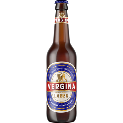 VERGINA Bere Lager Sticla SGR 0,33 L