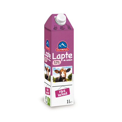 OLYMPUS Lapte fara Lactoza 1,7% 1 L