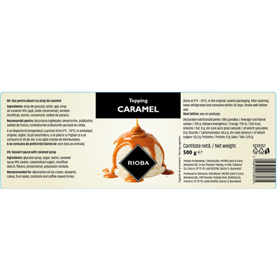 RIOBA Topping Caramel 500 g