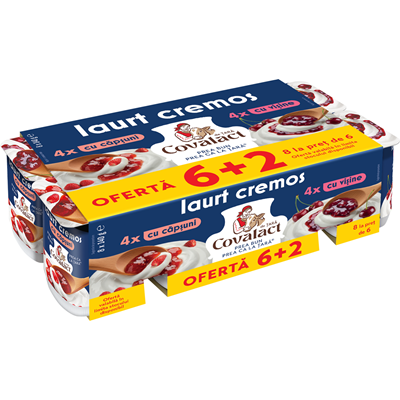 Covalact Iaurt Cremos de Fructe 6 + 2 x 140 g