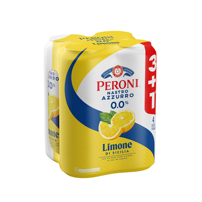 PERONI Nastro Azzurro Lamaie 0% Doza SGR 3+1 x 0,5 L