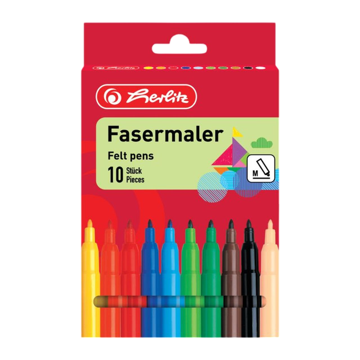 herlitz Set 10 Carioci 2 mm Diverse Culori
