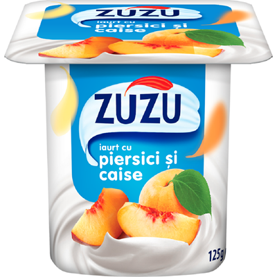 ZUZU Iaurt cu Piersici si Caise 125 g