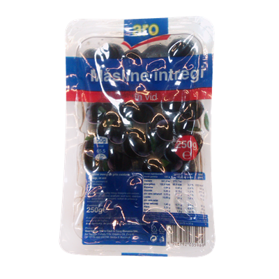 Masline Negre Calibru 351-380 250 g