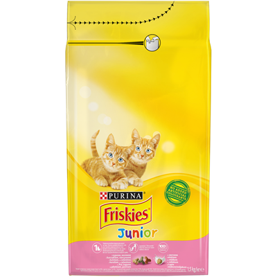 Friskies Junior Pisici Pui si Legume 1,5 Kg