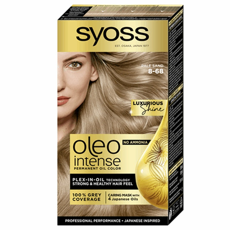 syoss Oleo Intense Vopsea de Par Nuanta 8 - 68 Blond Deschis Nisipiu 115 ml