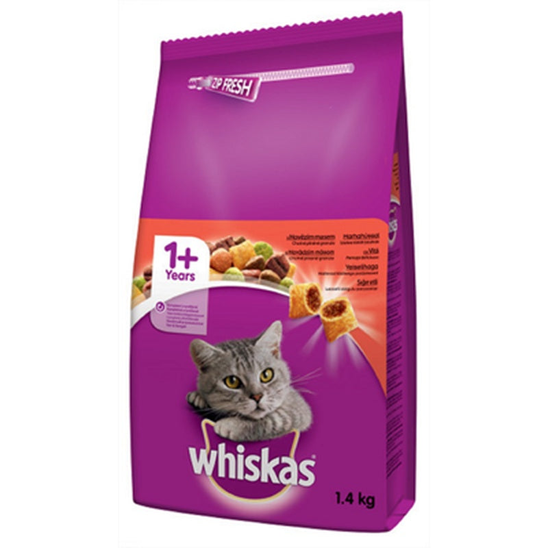whiskas Hrana Uscata cu Vita pentru Pisici Adulte 1,4 Kg