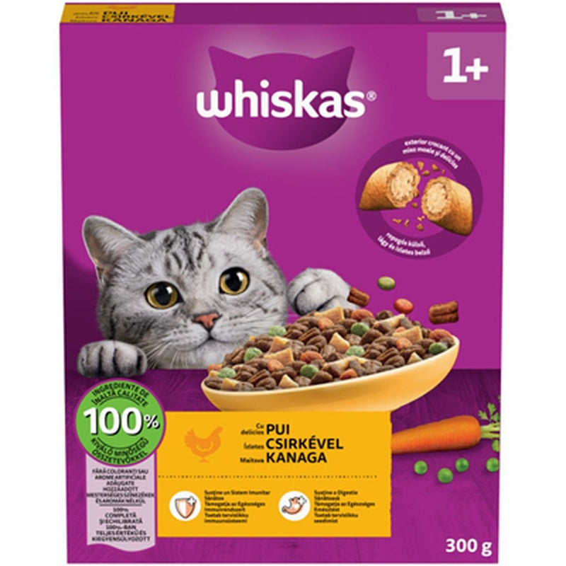 whiskas Uscat Adult Pui & Ficat 300 g