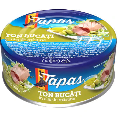 TAPAS Ton Bucati in Ulei Masline 160 g - WALTI