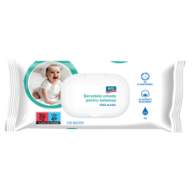 120 Servetele Umede Bebelusi