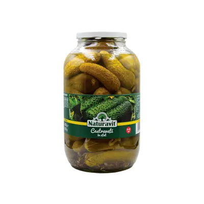 Naturavit Castraveti in Otet Calibru 9-12 cm 4100 g - WALTI