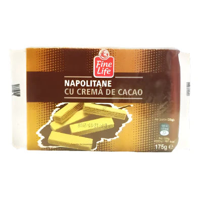 Fine Life Napolitane cu Crema de Cacao 175 g - WALTI