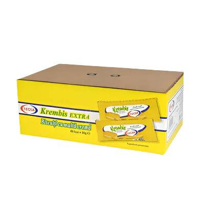 TECSA Krembis EXTRA Biscuiti Crema Aroma Lamaie 36 g - WALTI