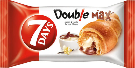7 DAYS Croissant Double Cacao & Vanilie 20 x 80 g - WALTI