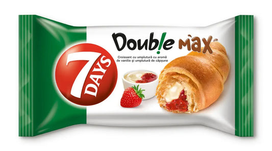 7 DAYS Croissant Double Vanilie & Capsune 80 g - WALTI