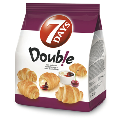 7 DAYS Croissant Mini Double Vanilie & Visine 185 g - WALTI