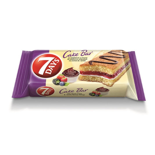 7 DAYS Cake Bar Vanilie & Fructe de Padure 16 x 32 g
