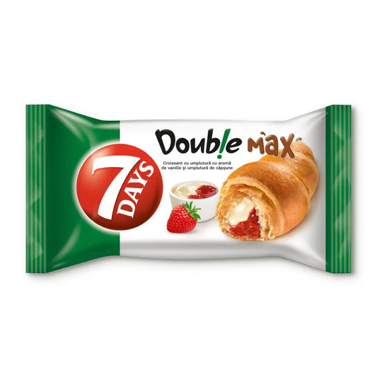 7 DAYS Croissant Double Vanilie & Capsune 80 g