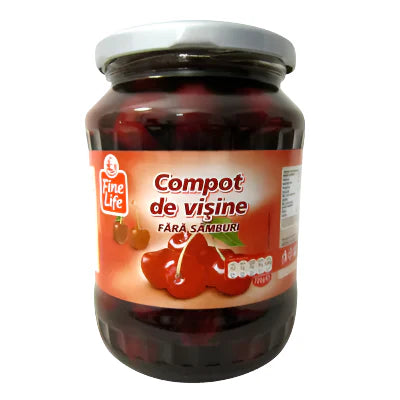 Fine Life Compot de Visine Fara Samburi 700 g - WALTI
