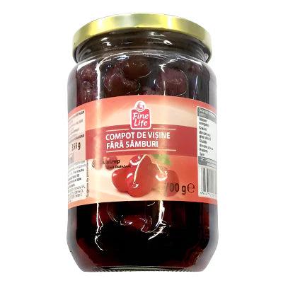 Fine Life Compot de Visine Fara Samburi 700 g - WALTI