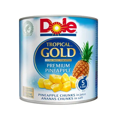 DOLE Ananas Bucati In Suc Tropical Gold 432 g - WALTI