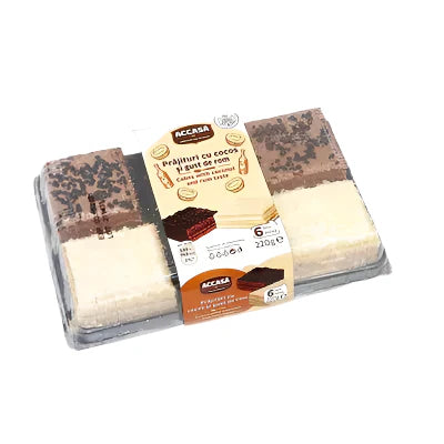 ACCASA Natural Prajitura cu Cocos si Rom 220 g - WALTI