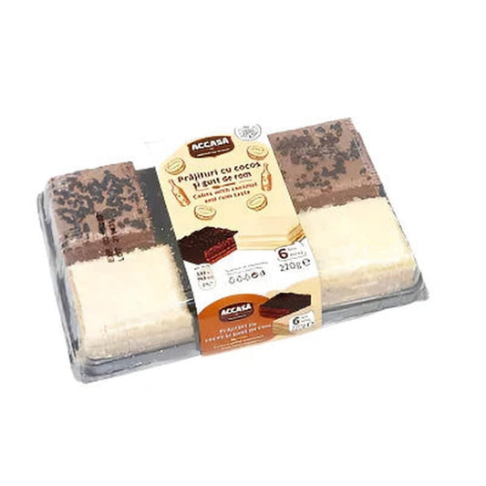 ACCASA Natural Prajitura cu Cocos si Rom 220 g
