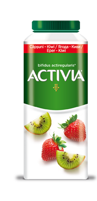 ACTIVIA Iaurt de Baut Capsune & Kiwi 320 g