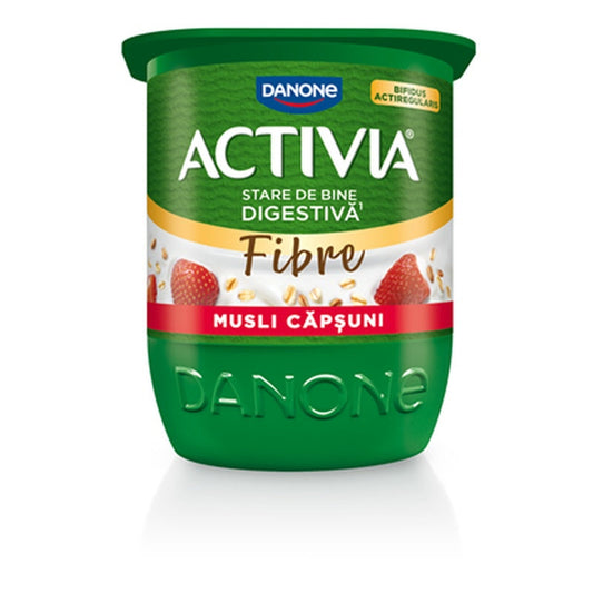 ACTIVIA Iaurt Musli & Capsuni 125 g