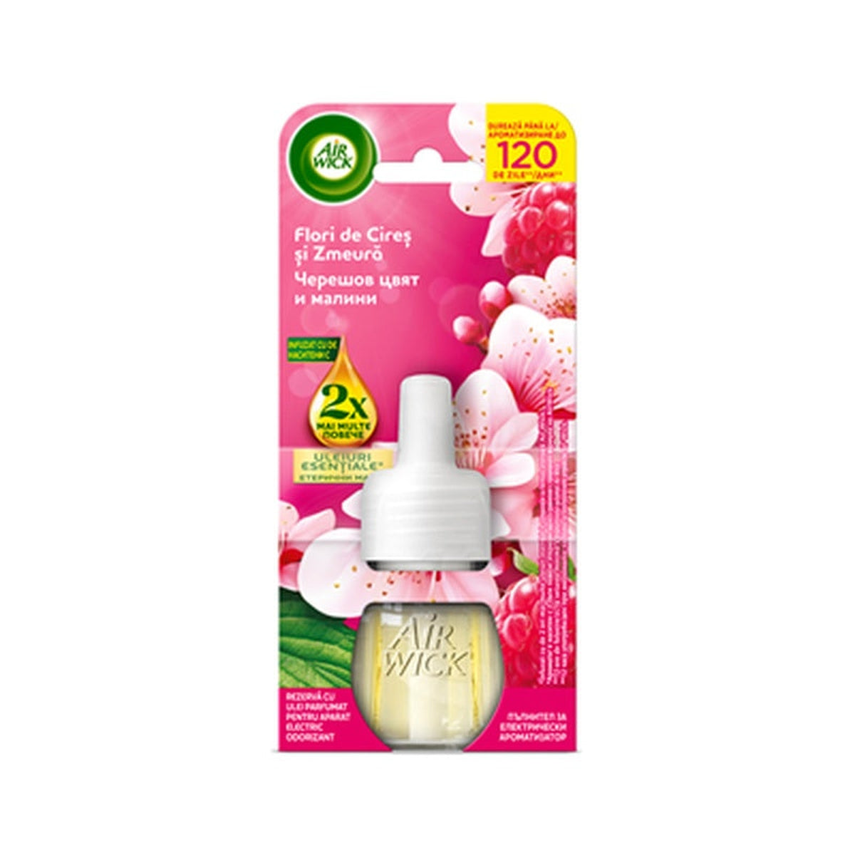 AIR WICK Rezerva Zmeura si Flori de Cires 19 ml