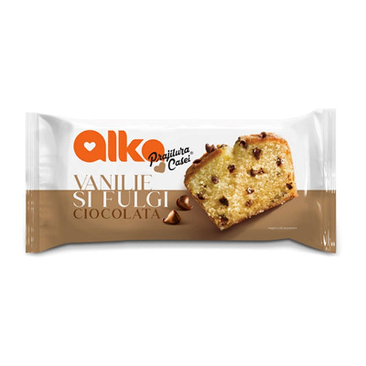ALKA Prajitura Casei Vanilie si Fulgi de Ciocolata 300 g