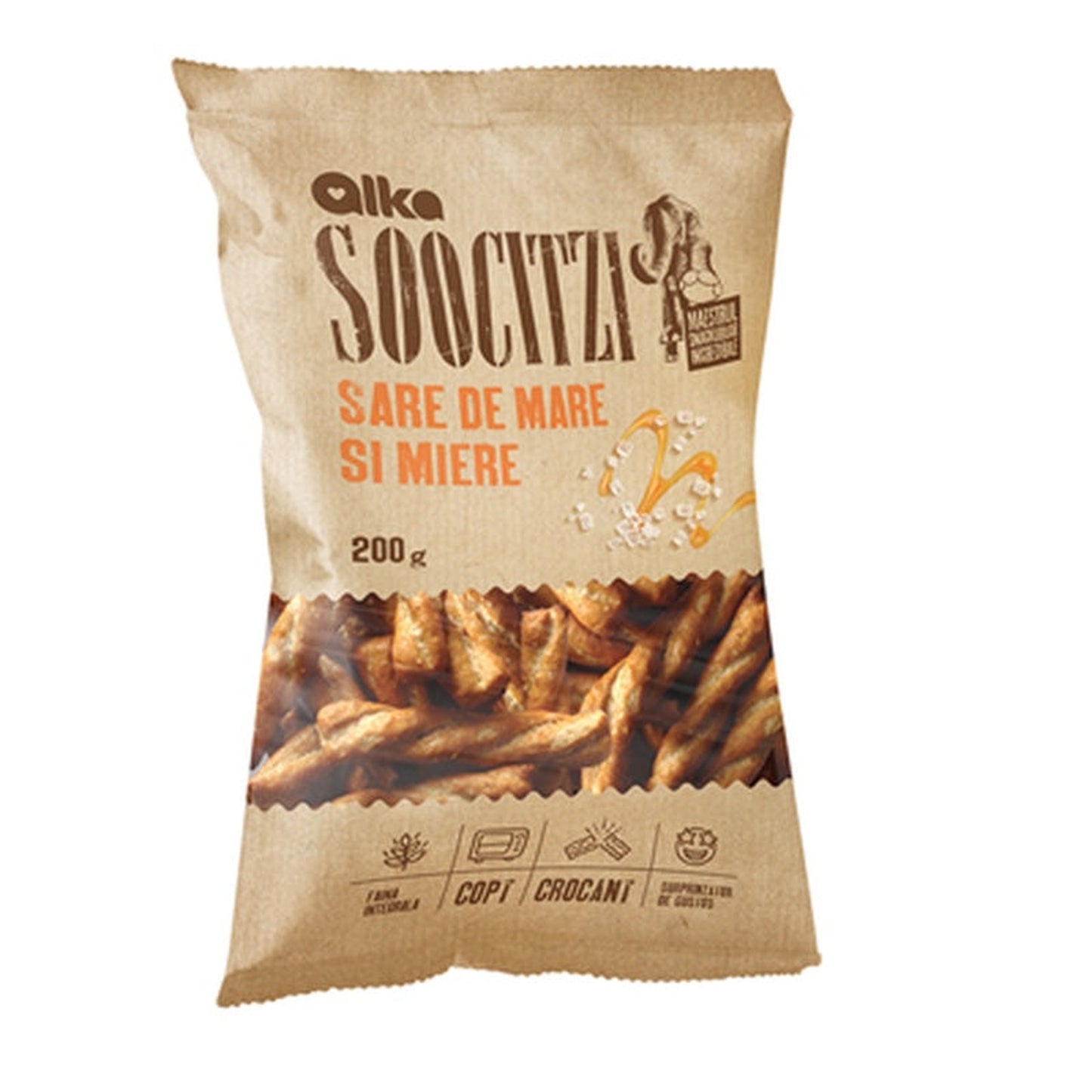 ALKA Soocitzi Snacks cu Sare si Miere 200 g