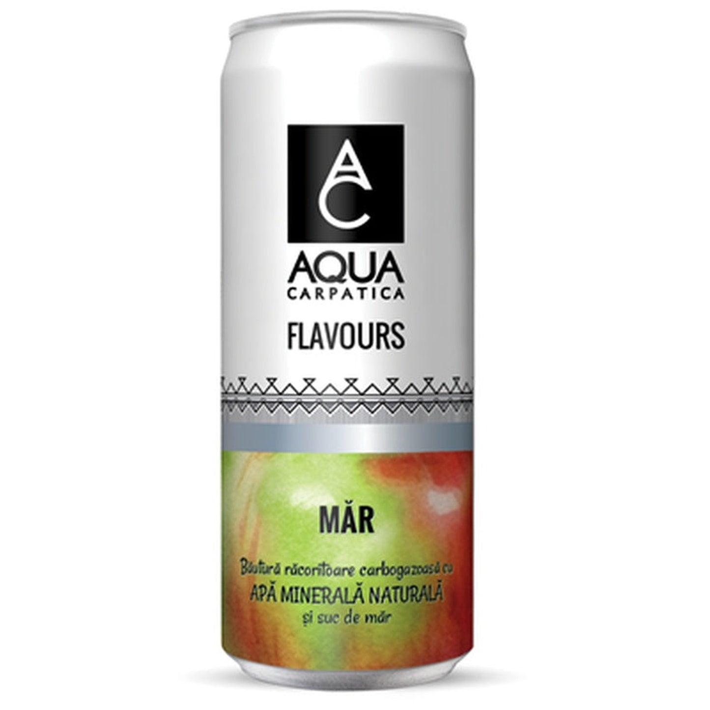 AQUA CARPATICA Flavours Bautura Racoritoare Carbogazoasa cu Apa Minerala si Suc de Mar SGR 4 x 0,33 l