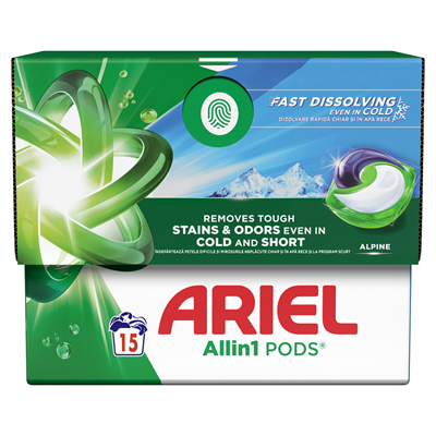 ARIEL Alpine 15 Capsule Detergent Rufe