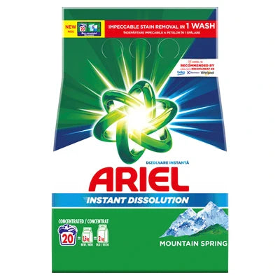 ARIEL Izvor de Munte Detergent Pudra 1,5 Kg - WALTI