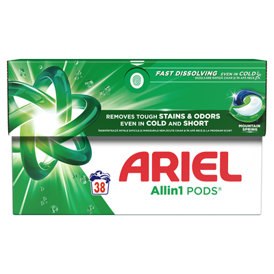 ARIEL Mountain Spring 38 Capsule Detergent Rufe