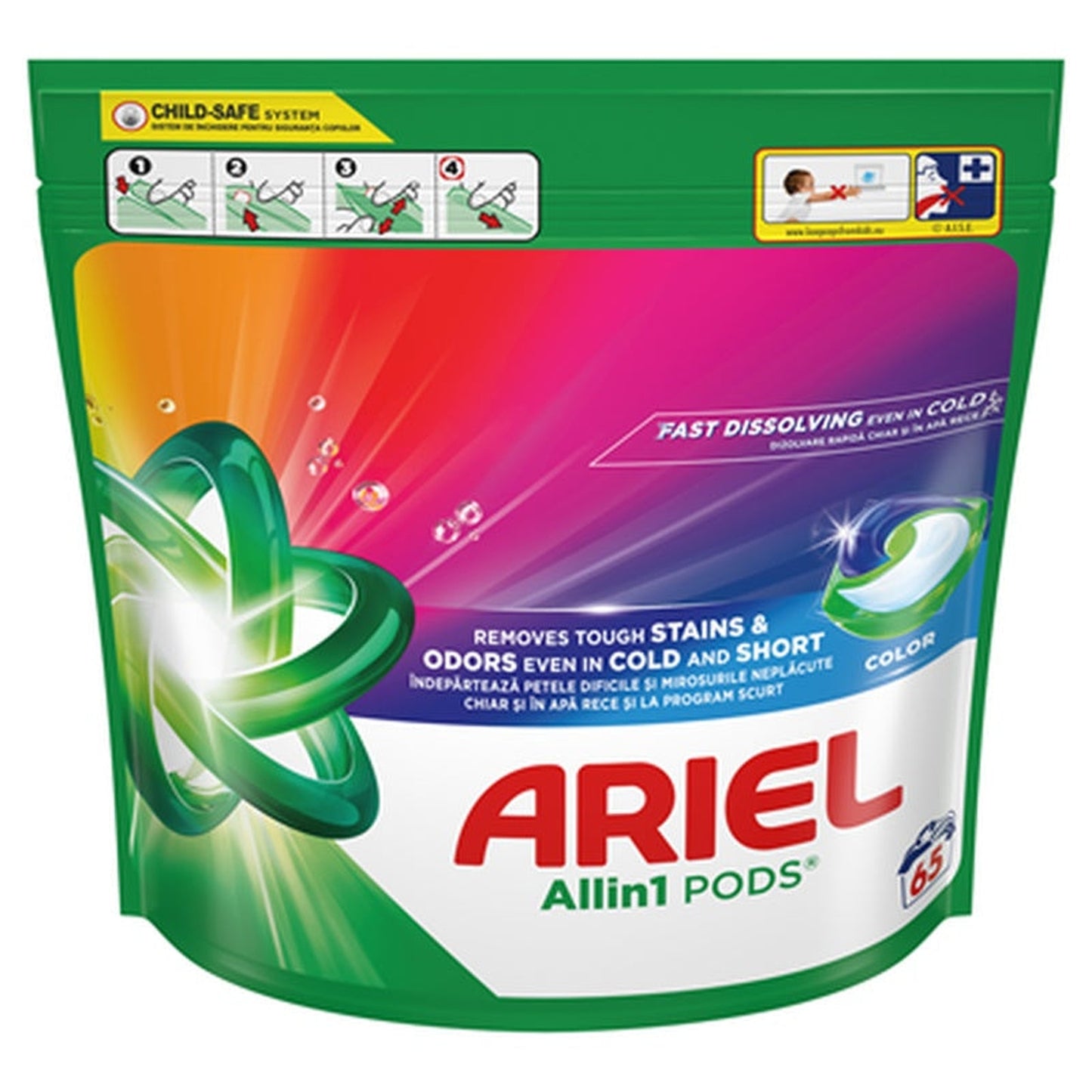 ARIEL All in 1 Color 65 Capsule Detergent Rufe