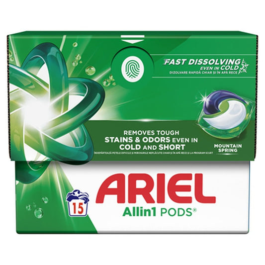 ARIEL Mountain Spring 15 Capsule Detergent Rufe