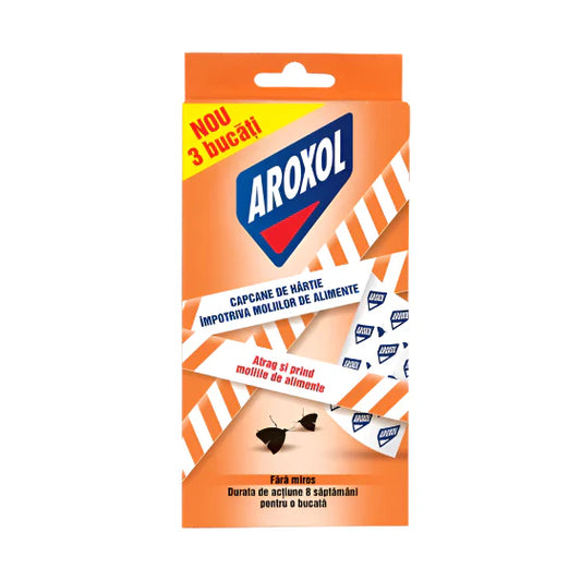 AROXOL Capcane de Hartie Impotriva Moliilor de Alimente 3 bucati - WALTI