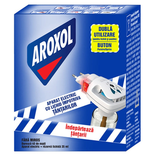 AROXOL Aparat Eletric Impotriva Tantarilor si Rezerva 35 ml