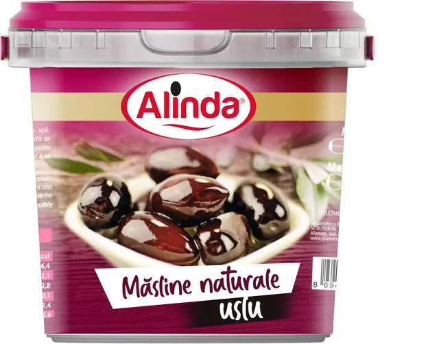 Alinda Masline Naturale Uslu in Saramura Calibrul 280 - 320 1 Kg - WALTI